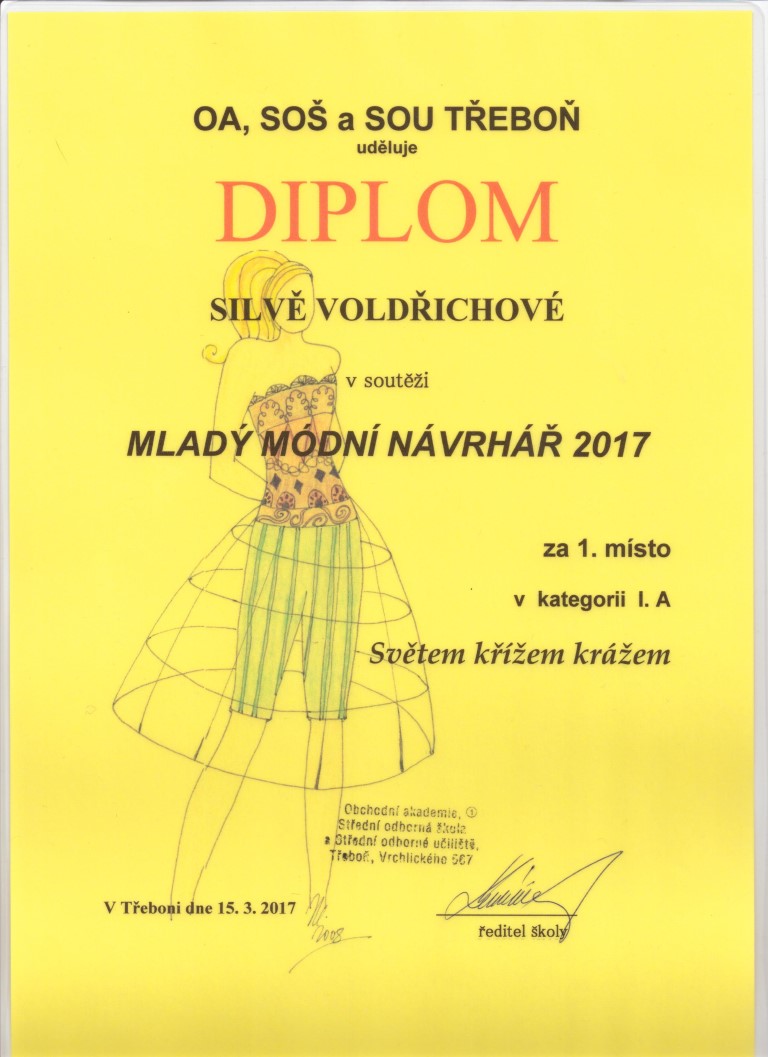 Certifikát diplom voldrichova